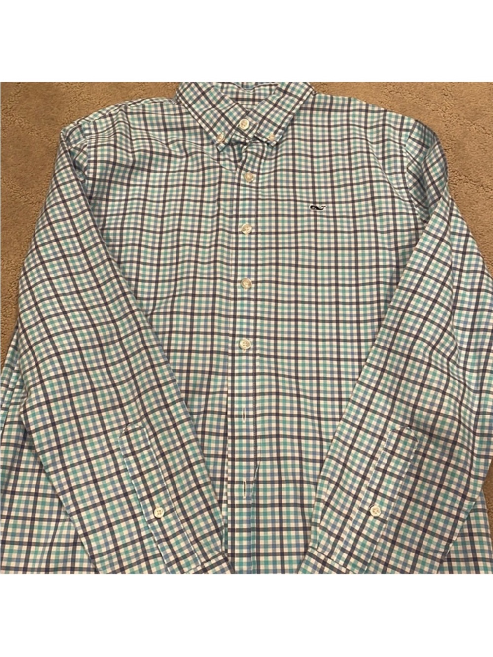 Vineyard Vines Boys Button Down Shirt – Size Large – 100% Cotton